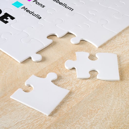 Mentale firewall binnenin (anatomisch brein) legpuzzel (Zijkant)