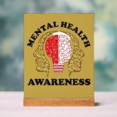 Mentale gezondheid Awareness Desk Sign Acryl Bord (Neutraal)