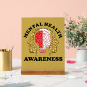 Mentale gezondheid Awareness Desk Sign Acryl Bord (Huwelijk)