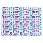 Mentale gezondheid bewustzijn blijf wikkelen groot cadeauzakje (Achterkant)