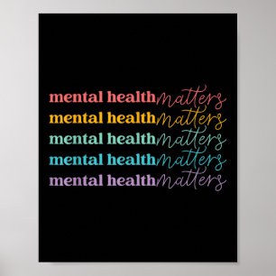Mentale gezondheid Bewustzijn Geestelijke gezondhe Poster