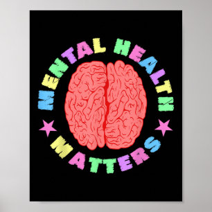 Mentale gezondheid bewustzijn geestelijke gezondhe poster