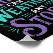 Mentale gezondheid bewustzijn lint zelfmoord te vo poster (Hoek)