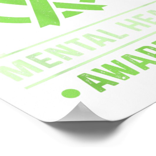 Mentale gezondheid Bewustzijn Mentale gezondheid M Poster (Hoek)