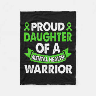 Mentale gezondheid Bewustzijn Moeder van de Strijd Fleece Deken