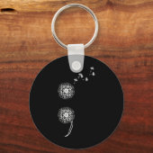 Mentale gezondheid bewustzijn Semicolon Project ze Sleutelhanger (Voorkant)