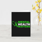 Mentale gezondheid bewustzijn Solidariteit Green R Kaart (Gele Bloem)