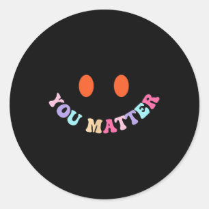 Mentale gezondheid Bewustzijn U Probleem 2-zijdig Ronde Sticker