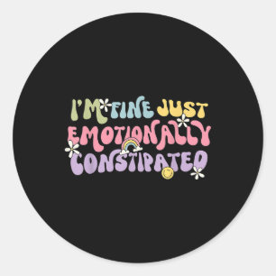 Mentale gezondheid Bewustzijn &versterker; Hersenz Ronde Sticker