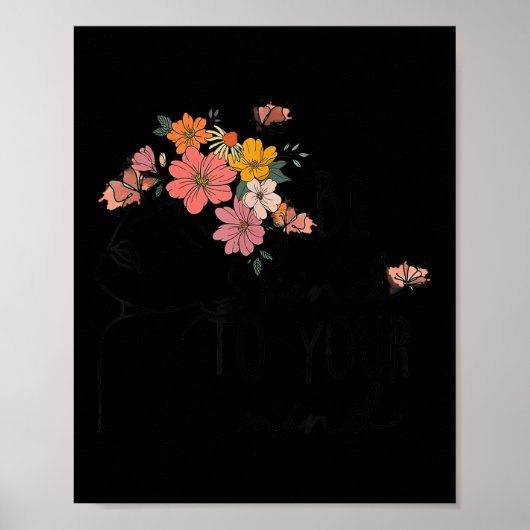 Mentale gezondheid bewustzijn zijn vriendelijk voo poster (Voorkant)