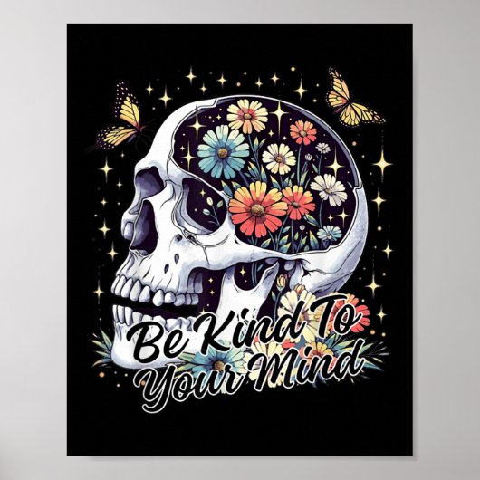 Mentale gezondheid bewustzijn zijn vriendelijk voo poster (Voorkant)