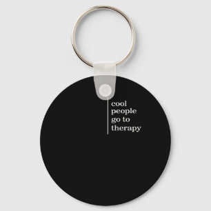 Mentale Gezondheid Cool Mensen Gaan Naar Therapie Sleutelhanger