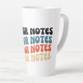 Mentale Gezondheid Doe Je Notities Grappig Mentale Latte Mok (Rechterhoek)