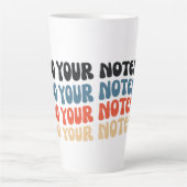 Mentale Gezondheid Doe Je Notities Grappig Mentale Latte Mok (Voorkant)