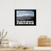 Mentale gezondheid is belangrijk. poster (Keuken)