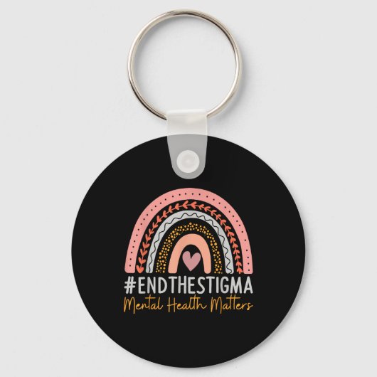 Mentale gezondheid maakt een einde aan het stigma sleutelhanger (Voorkant)