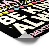 Mentale gezondheid ziekte bewustzijn maand depress poster (Hoek)