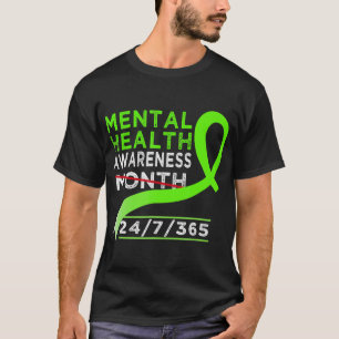 Mentale gezondheidsbewustmakingsmaand mei vecht te t-shirt