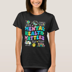 Mentale gezondheidsbewustzijn therapie menselijk b t-shirt