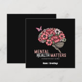 Mentale gezondheidskwesties beëindigen stigma, ver kaart (Voorkant / Achterkant)