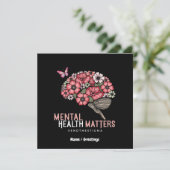 Mentale gezondheidskwesties beëindigen stigma, ver kaart (Staand voorkant)