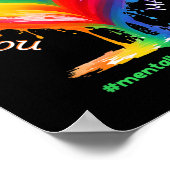 Mentale gezondheidsmaand voor mannen en vrouwen poster (Hoek)