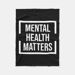 Mentale gezondheidsproblemen Nationaal stressbewus Fleece Deken