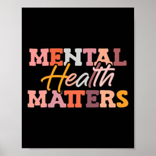Mentale gezondheidsproblemen Nationaal stressbewus Poster