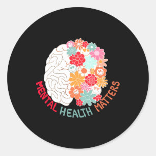 Mentale gezondheidsventilator Zelfmoordbewustzijn Ronde Sticker