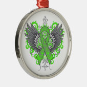 Mentale gezondheidsvoorlichting Koelwings Metalen Ornament (Rechts)