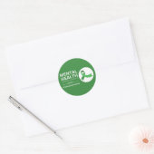 Mentale gezondheidsvoorlichting maand 2023 | Angst Ronde Sticker (Envelop)