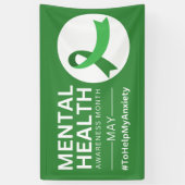 Mentale gezondheidsvoorlichting maand 2023 | Angst Spandoek (Verticaal)