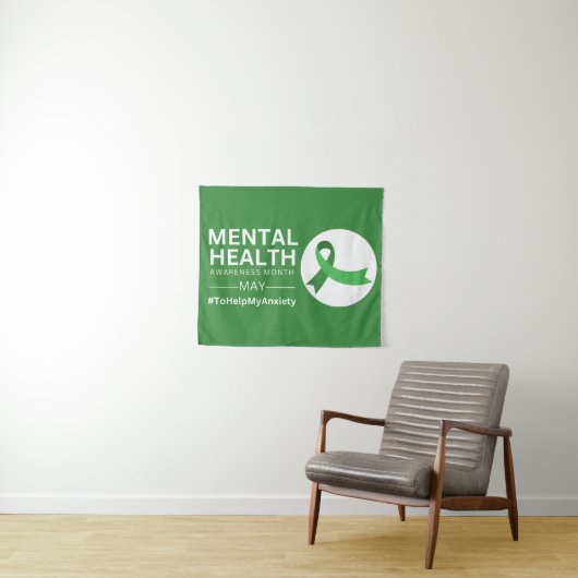 Mentale gezondheidsvoorlichting maand 2023 | Angst Wandkleed (In Situ (horizontaal))