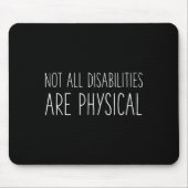 Mentale gezondheidsvoorlichting Niet alle gehandic Muismat (Voorkant)