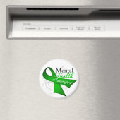 Mentale gezondheidsvoorlichting Ribbon Magneet (Insitu (Vaatwasser))