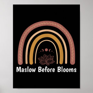 Mentale gezondheidsvoorlichting Shirten maslow voo Poster