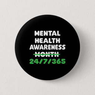 Mentale gezondheidsvoorlichting ter voorkoming van ronde button 5,7 cm