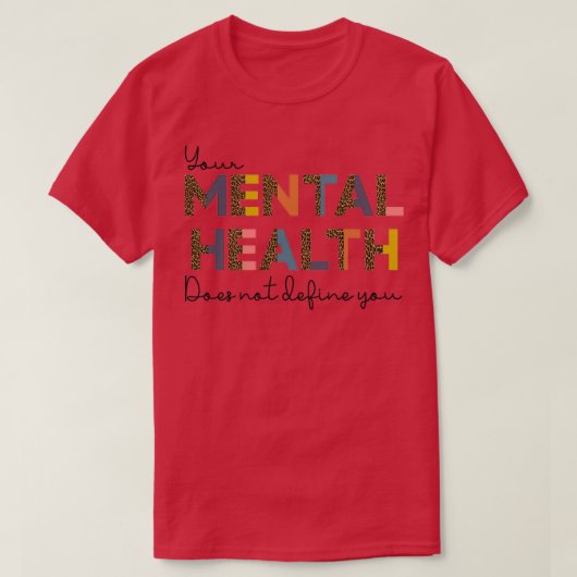 Mentale gezondheidsvoorlichting Weekdag T-shirt (Design voorkant)