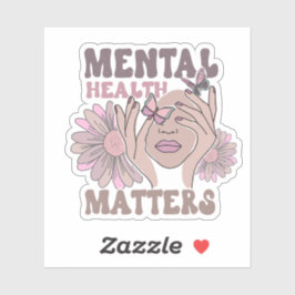 Mentale gezondheidszaken Bewustmaking van de foetu Sticker