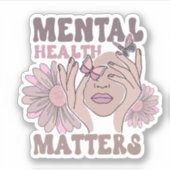 Mentale gezondheidszaken Bewustmaking van de foetu Sticker (Voorkant)