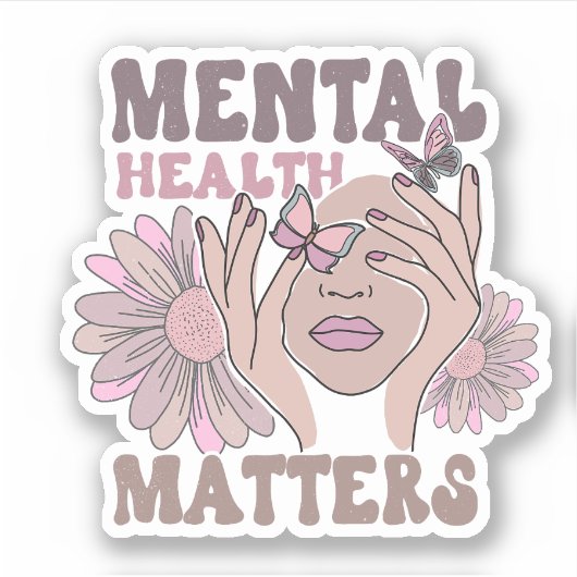 Mentale gezondheidszaken Bewustmaking van de foetu Sticker (Voorkant)