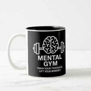Mentale Gym - Motivatie mindset Tweekleurige Koffiemok