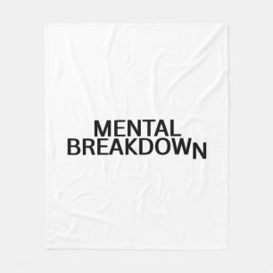 Mentale Ineenstorting Minimalistische Oversized Za Fleece Deken