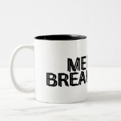 Mentale instorting Minimalist Tweekleurige Koffiemok (Links)
