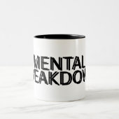 Mentale instorting Minimalist Tweekleurige Koffiemok (Center)