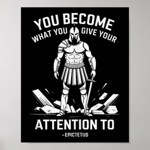 Mentale kracht Quote Stoic Epictetus Mannen Tankto Poster