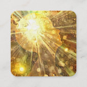 Mentale kracht vierkante visitekaartje (Voorkant)