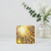 Mentale kracht vierkante visitekaartje (Staand voorkant)