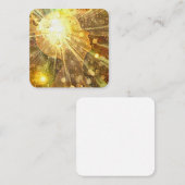 Mentale kracht vierkante visitekaartje (Voorkant / Achterkant)