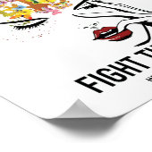 Mentale maand van gezondheidsvoorlichting vecht te poster (Hoek)